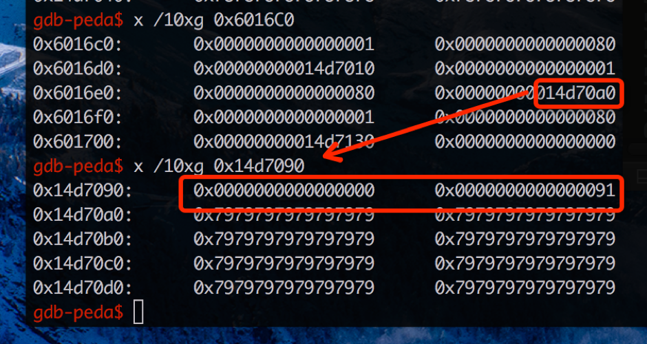 第二项条目在被覆盖 metadata 前的状态