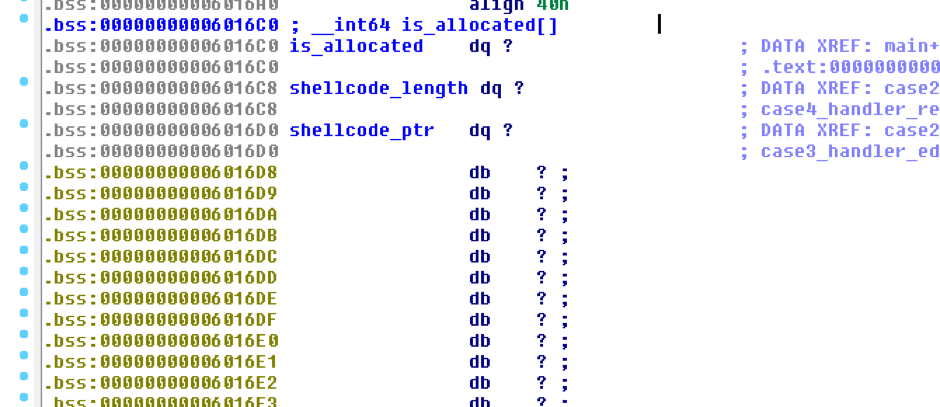 全局 struct 数组